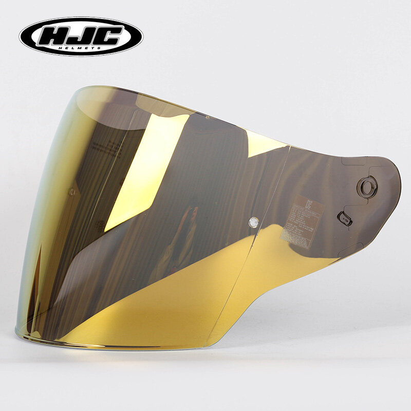 Hjc-visor de proteção para capacete hjc is-33 ii, transparente, escuro, fumaça, dourado, cromado