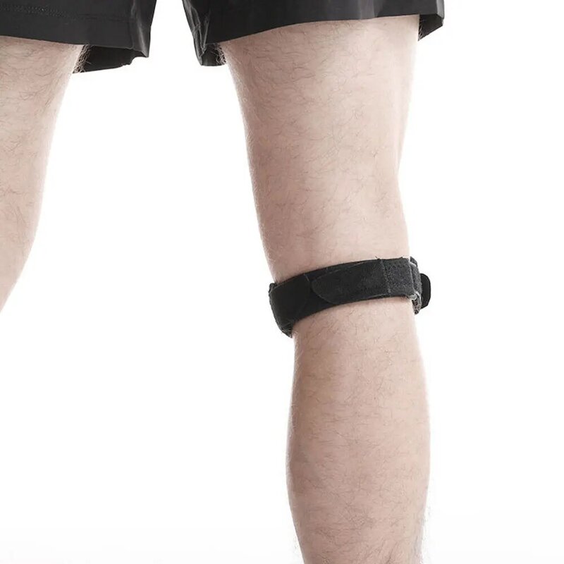 2 pz/set tendine della rotula cinghia del ginocchio stabilizzatore della rotula fascia di sostegno del ginocchio di forma fisica cinghia regolabile del Silicone di sollievo dal dolore del ginocchio