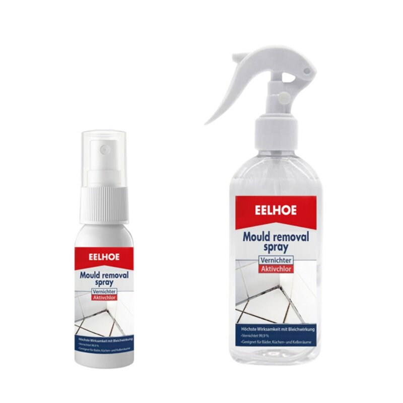 EELHOE – dissolvant de moules ménagers, Spray dissolvant de moisissure en profondeur, nettoyant de Gel de calfeutrage, 30ML/100ML