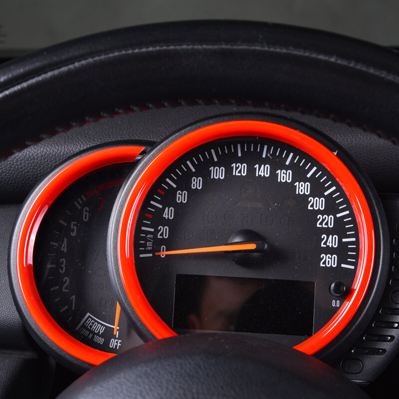 Medidor de velocidad para coche, pegatina decorativa de tacómetro, cubierta para BMW MINI Cooper JCW F54 F55 F56 F57 F60, medidor combinado de decoración