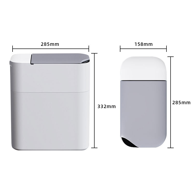 Smart Induction Trash Can Automatic Dustbin Bucket Garbage For Bathroom Kitchen Electric Touch Trash Bin Paper Basket Joybos