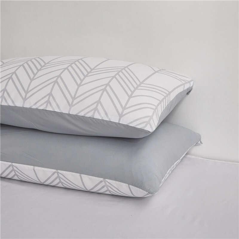Simplicidade conjunto de cama estilo nórdico capa edredão conjunto fronha geométrica listrado padrão colcha única rainha gêmeo tamanho do rei