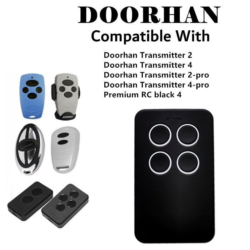 Doorhan código de rolamento de substituição controle remoto transmissor portão chave com bateria de alta qualidade