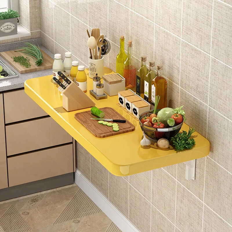 Wand-montiert Klapp Esstisch Haushalt Küche Einfache Essen Wand Multifunktionale Rechteckigen Bord Desktop Organizer