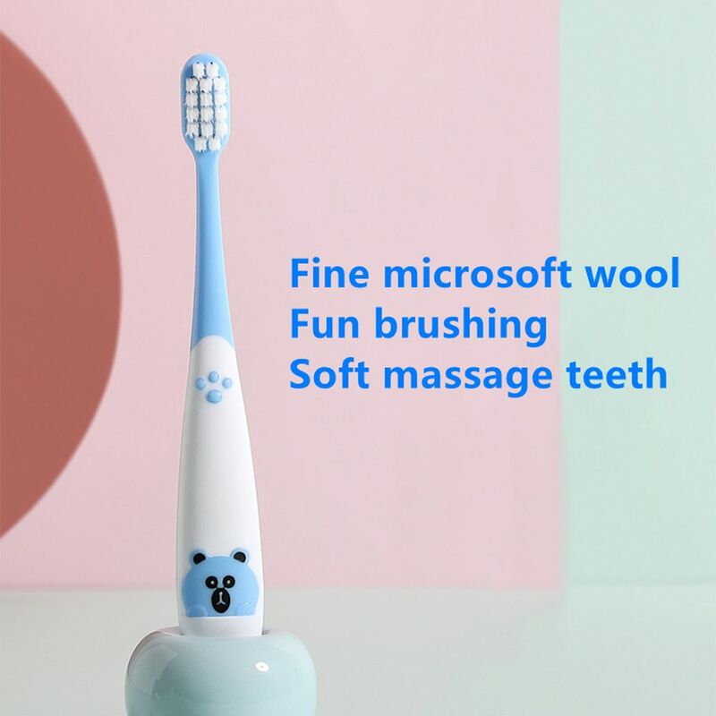 折りたたみ式で動物を洗浄する手動で作られた子供用歯ブラシ,赤ちゃんの口腔ケア,トレーニング歯ブラシ