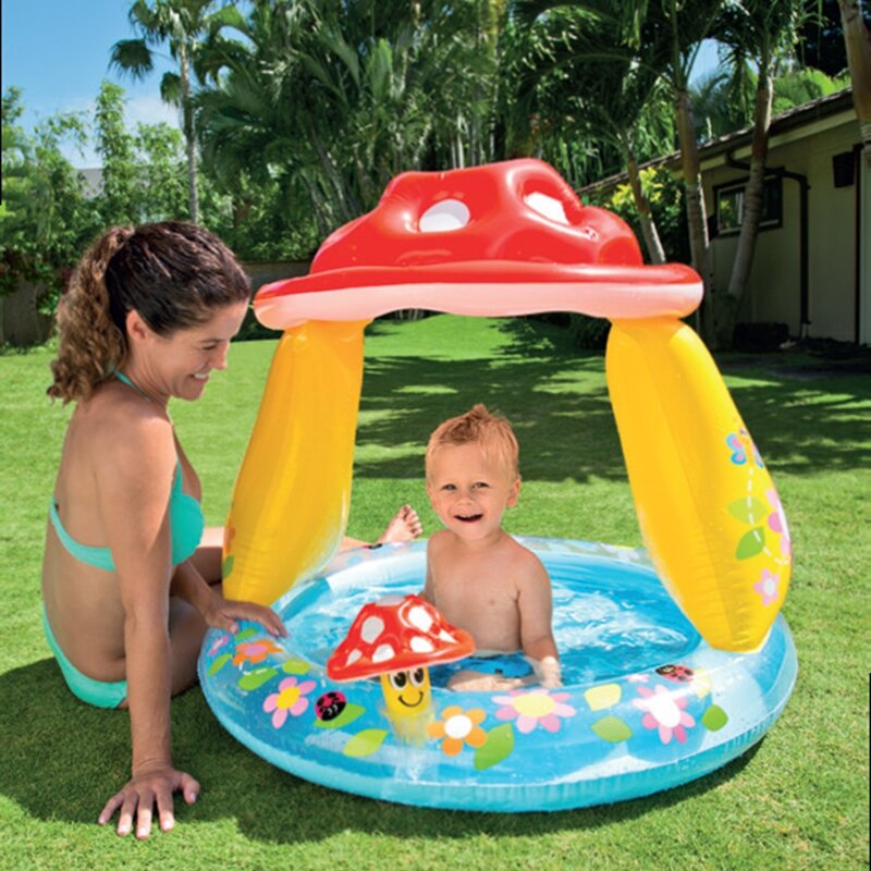 Oloey inflável piscina do bebê portátil ao ar livre crianças bacia banheira dobrável crianças piscina do bebê jogar água