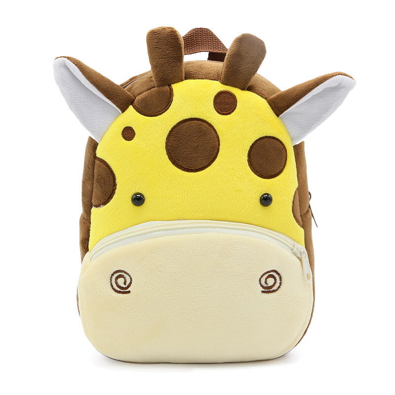 Плюшевый рюкзак для мальчиков и девочек, школьный рюкзак с изображением животных