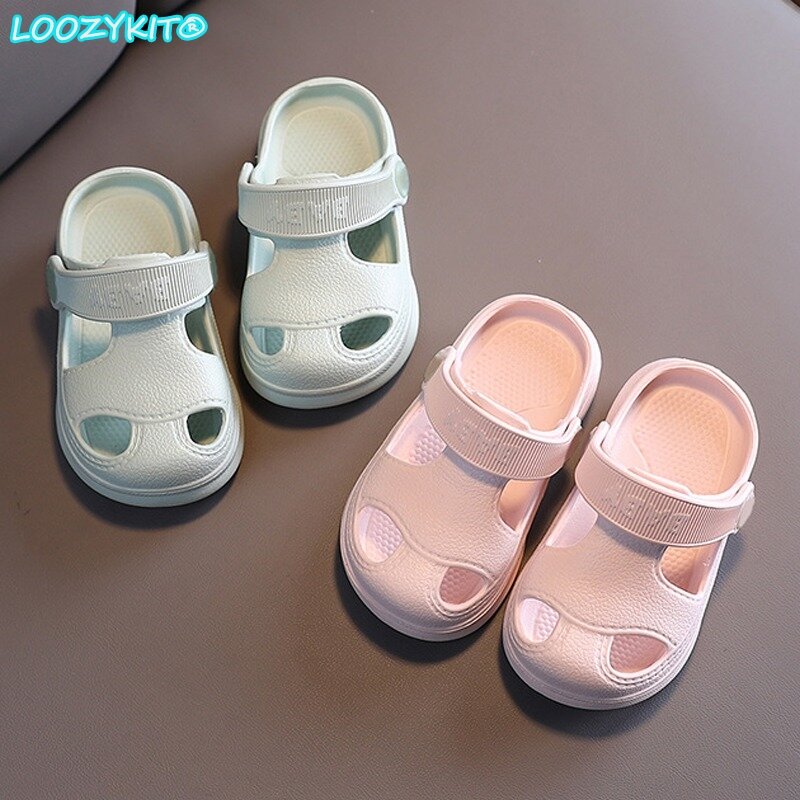 Zapatos con agujeros para bebés  sandalias antideslizantes suaves pa.. 