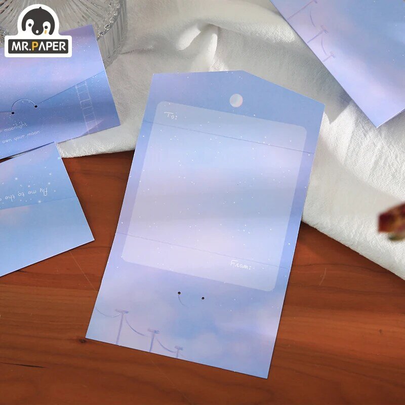 Mr.paper-tarjetas de felicitación de 4 estilos, sobres de invitación con sobre para tarjetas, estilos INS, sobres de invitación de fiesta de boda