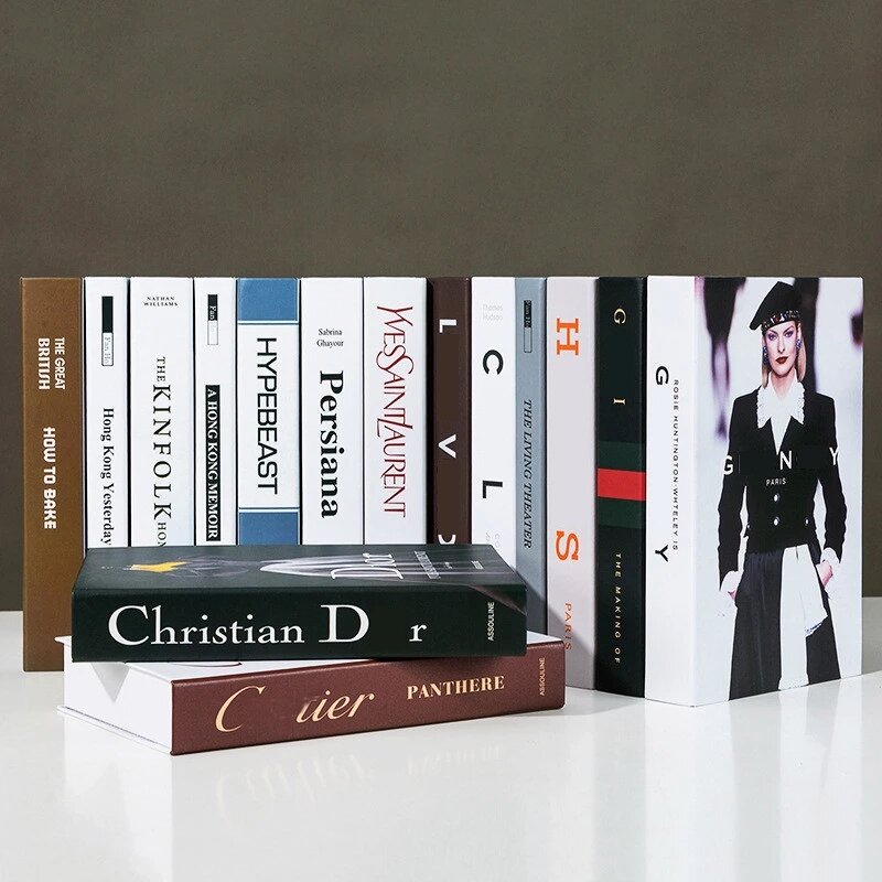 Falso livro decoração de moda criativa marca decorativa livro café decoração de luxo hotel simulação modelo de livro clube decoração de casa