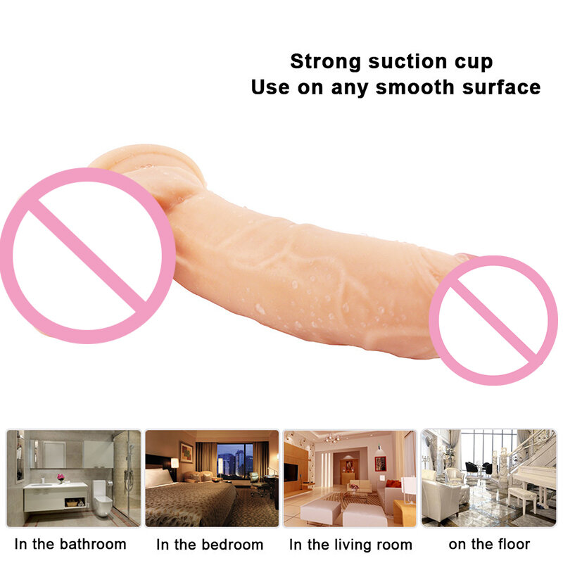 15.5cm Dildo for Women Sex Toy for Adult Realistic G Spot Strapon Dildosex Sexo Anal Butt Plug Penis with Suction Cup Sex Shop