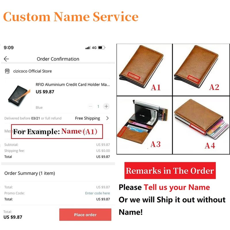 Free Laser Lettering Men Credit Card Holders Business ID Card Case Fashion Automatic RFID Card Holder Aluminium Bank Card Wallet
