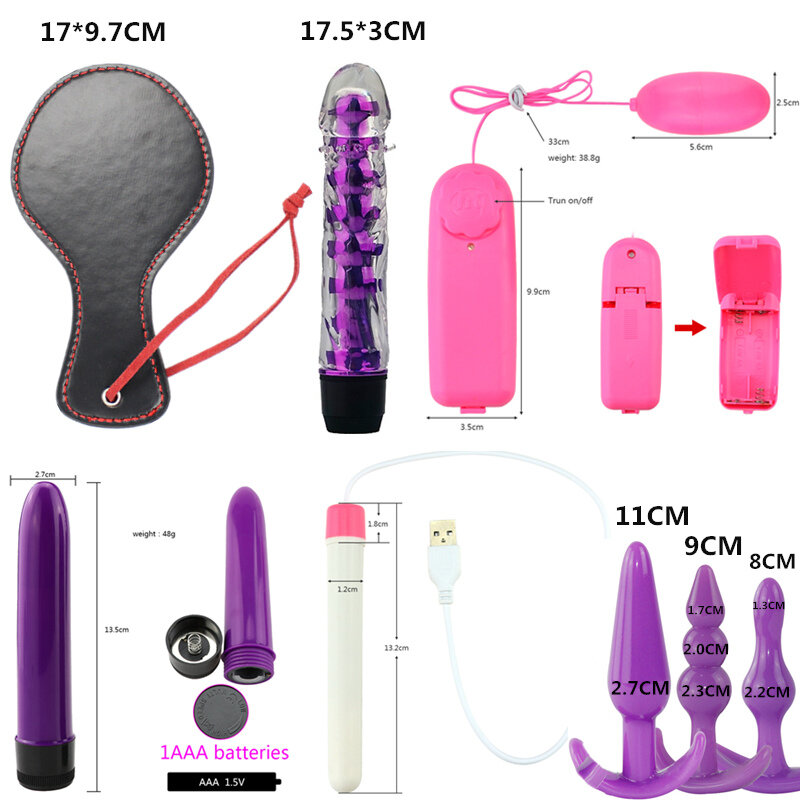 Produk Dewasa Mainan Seks untuk Wanita BDSM Seks Perbudakan Set Butt Plug Dildo Toko Seks Borgol Aksesori Eksotis Mainan untuk Orang Dewasa