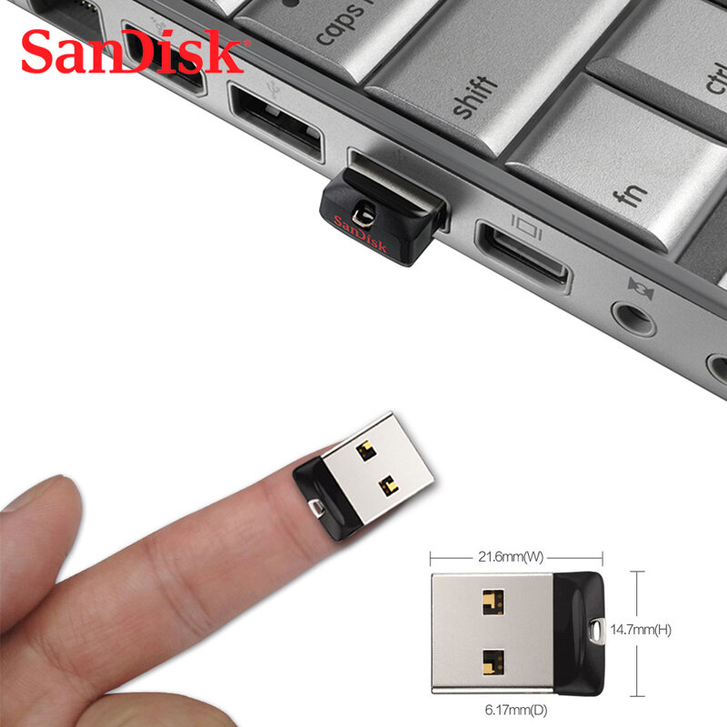 SanDisk Fit CZ33 usb-stick 64Gb 32Gb 16Gb USB 2,0-stick flash-speicher stick Usb schlüssel memoria mini stift stick