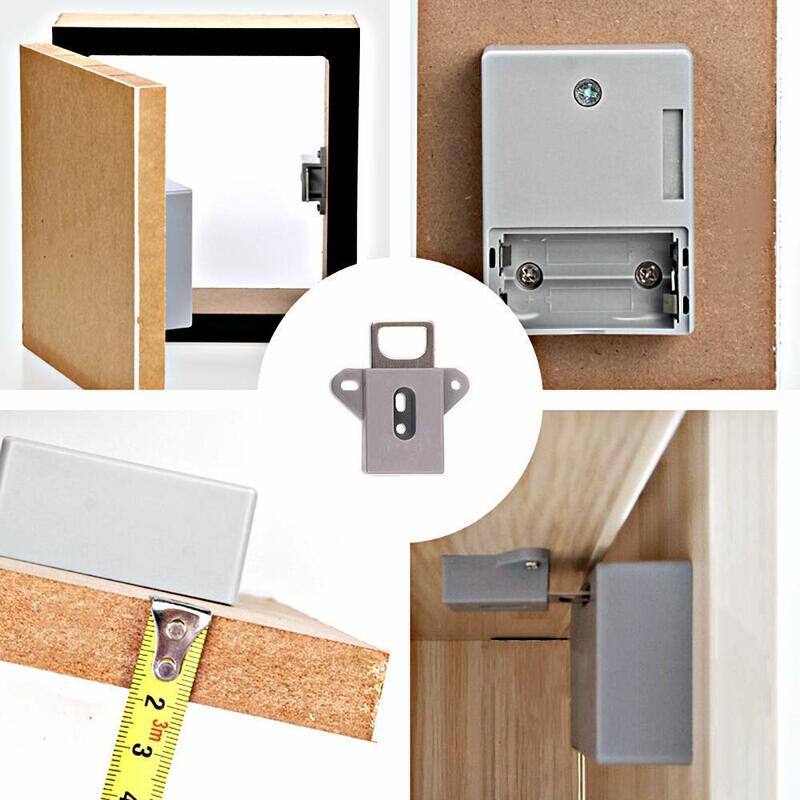 Kunci Kabinet Digital Keamanan Tersembunyi RFID Sensor Pintar DIY/Kunci Laci Elektronik