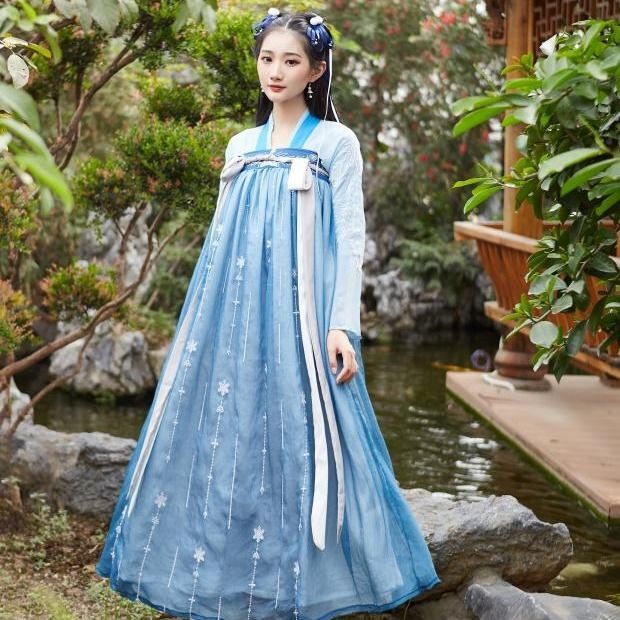 Kostum Tradisional Tiongkok Wanita Pakaian Cosplay Hanfu Wanita Pakaian Putri Dinasti Han Gaun Dinasti Tang Oriental