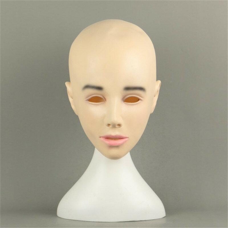 Máscara de mujer Sexy realista, mascarilla de látex con protector solar para mujer, máscara de piel transgénero, mascarilla de juego de rol