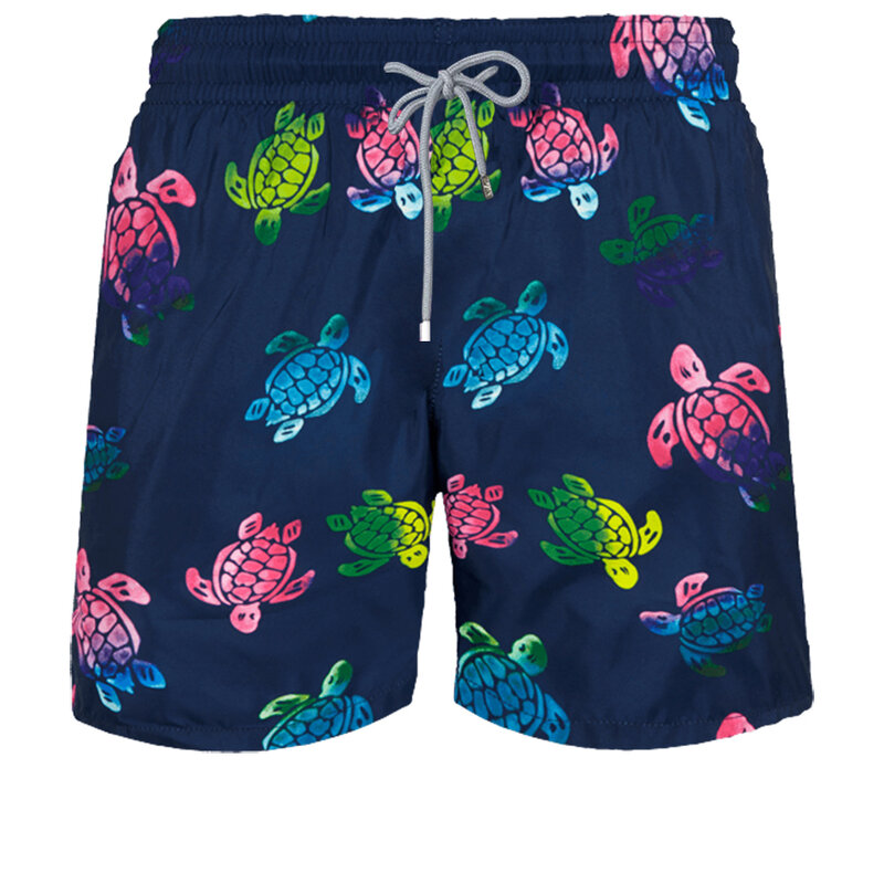 Vilebre homem roupa de banho herringbones tartarugas mais novo verão calções casuais homens estilo da moda calções bermuda praia quin575