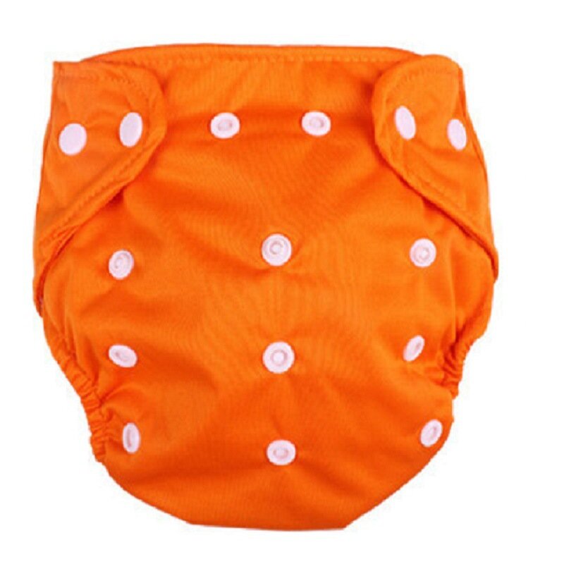 Calças de treinamento do bebê 7 cor botão tamanho ajuste engrossado divisor do bebê fraldas à prova dwaterproof água pull-on calças fraldas de pano do bebê