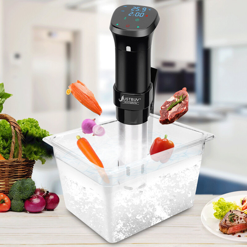 IPX7กันน้ำ1800W LCD ช้า Sous Vide Cooker เครื่องทำอาหารทนทาน Immersion Circulator Digital Timer