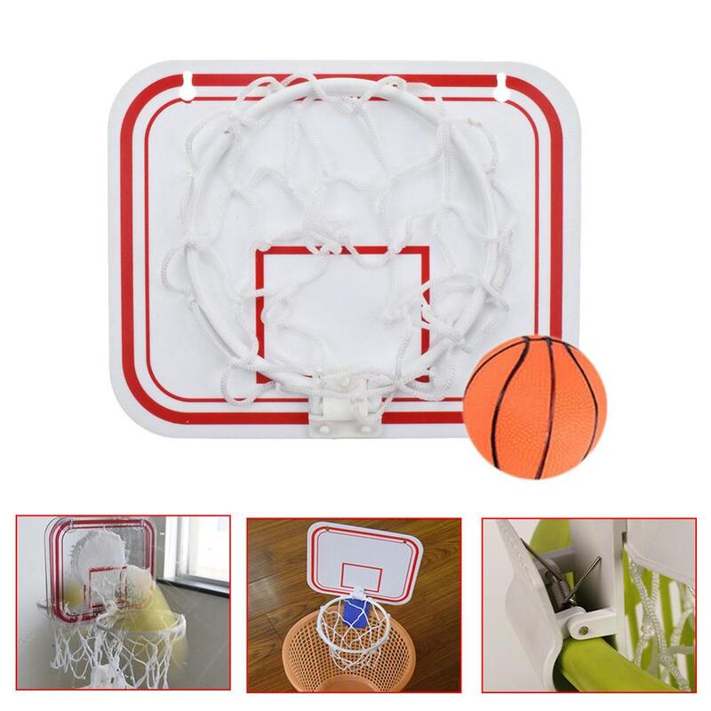 Mini Plastic Indoor Basketball Hoop Over Door Wall-Mount Kids Sports With Ball for easy installation with door mounting bracket