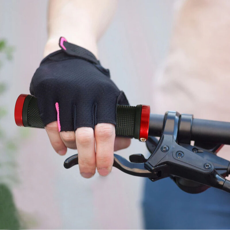 1คู่จักรยาน Grips MTB Handlebar Grip จักรยานเสือภูเขา BMX Handlebar Grip Cover Anti-Skid Soft ยางจับ grip Bar End