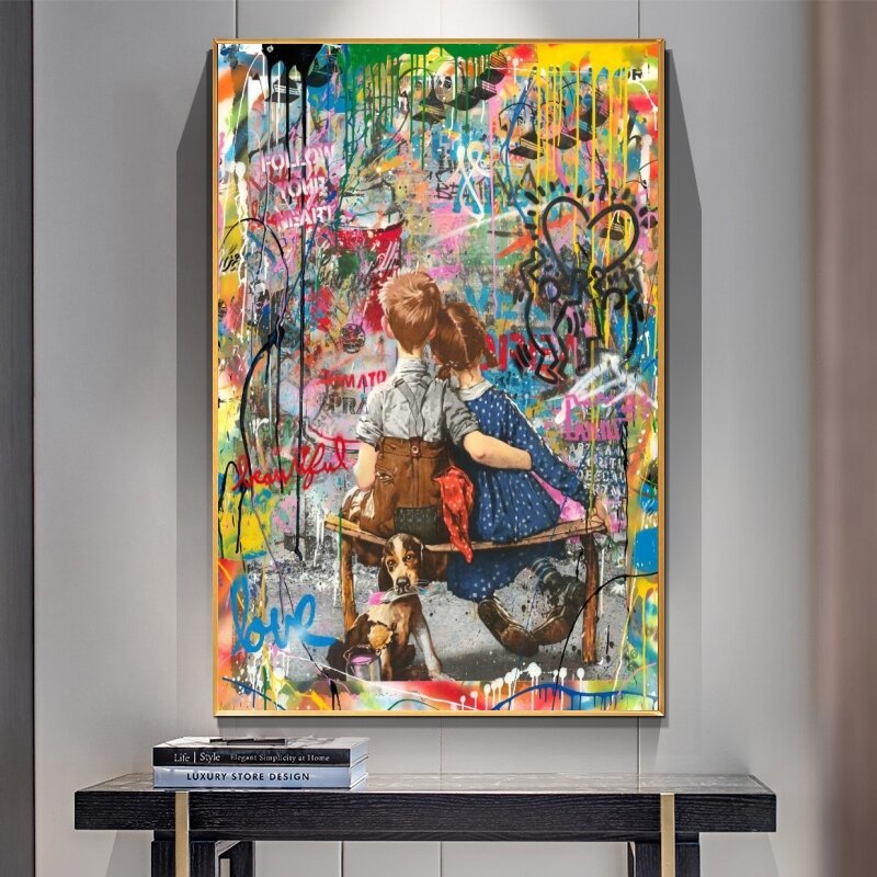 Граффити Бэнкси, Абстрактная Картина на холсте, постеры и принты «Жизнь короткая, охлаждение утки», настенное полотно, искусство, домашний д...