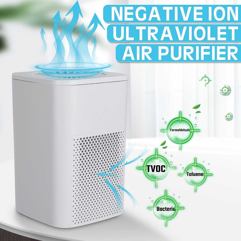 Mini Draagbare Luchtreiniger Usb Smart Deodorizer Ion Reinigers Generator Sterilisatie Formaldehyde Verwijderen Filter Desinfectie