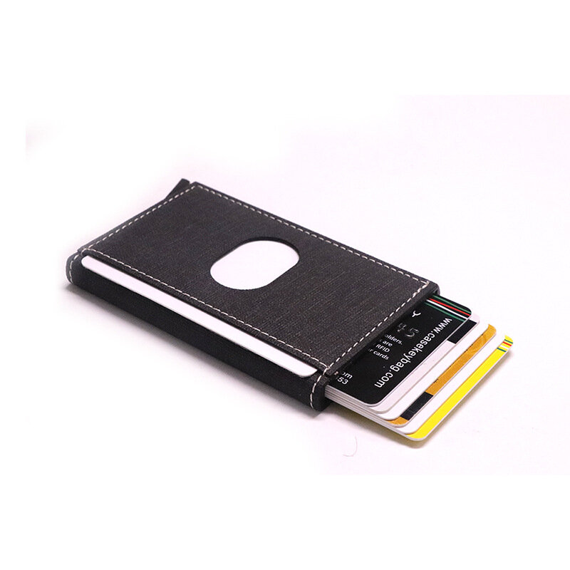 ZOVYVOL-cartera inteligente para hombre y mujer, tarjetero individual Rfid, Mini billetera de aluminio de Metal para tarjetas de crédito