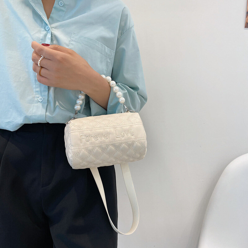 Torby letnie dla kobiet moda damska torba wersja w stylu zagranicznym torba na ramię Messenger ręka niosąca Cylinder torebka damska