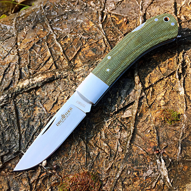 Brother-cuchillo plegable de bolsillo, navaja de supervivencia, táctica, para caza al aire libre, 1505Max