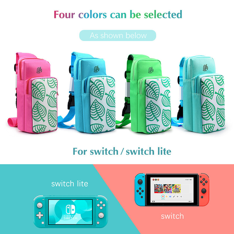 Tragbare Reise Durchführung Fall für Nintendo Schalter, Durable Schutzhülle Schulter Lagerung Tasche, für Schalter Lite Konsole Brust Tasche