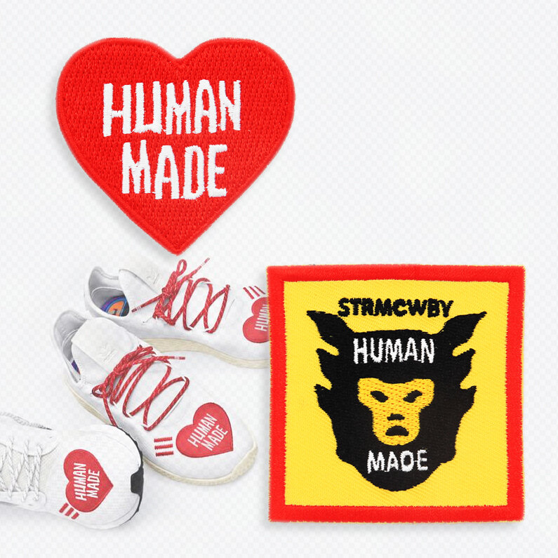 2Pcs Human Made Patches Strmcwby Borduurwerk Patches Voor Kleding Diy Ijzer Op Patches Giy Schoenen Kleding