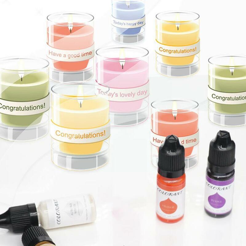 Pigment de résine, Colorant liquide, 10ml, matériel de savon fait à la main, DIY bricolage, colorants faits maison, N5S4