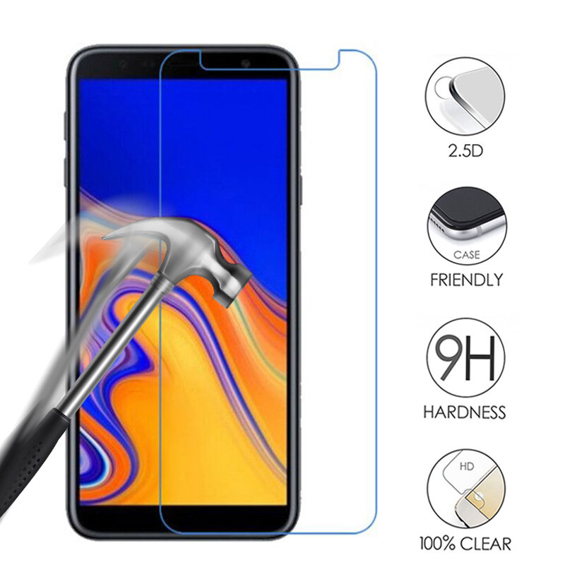 3 Buah Kaca Tempered 9H untuk Samsung Galaxy A8 2018 A530 Duos Pelindung Layar Film Tempered Glass Pelindung