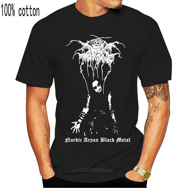 New Darkthrone Nordic Aryan 블랙 메탈 블랙 T 셔츠면 모든 사이즈 S 5Xl
