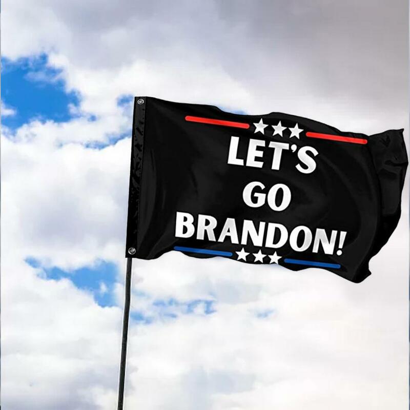 3X5ft Let's Go Brandon Flags Double-Sided FJB Flags With Unfaded White Pringting Durable Polyester Banners Sign With Two Metal