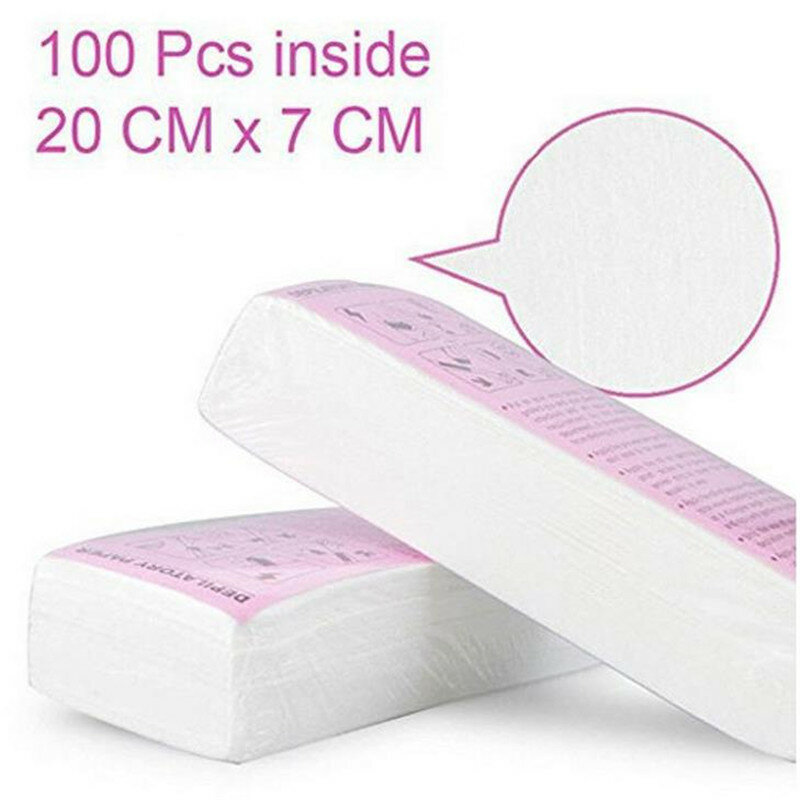 Hoge Kwaliteit 100Pcs Vrouwen Mannen Ontharing Wax Papier Geweven Lichaam Been Arm Ontharing Epilator Wax Strip Papier groothandel 20 #1