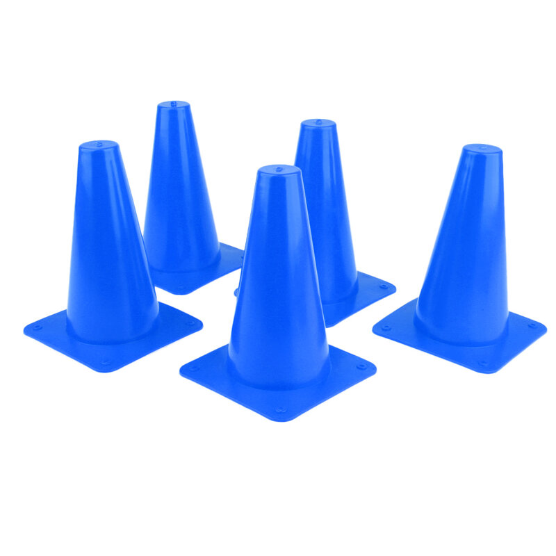 Set di coni in plastica da 5 pezzi per pattinaggio di Skateboard per allenamento di agilità di sicurezza di calcio sportivo