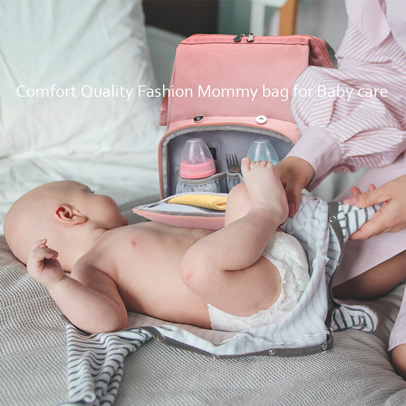 엄마 배낭 주최자 여성 기저귀 가방 방수 USB 아기 여행 블랙 그레이 핑크 레드 그린 퍼플 블루