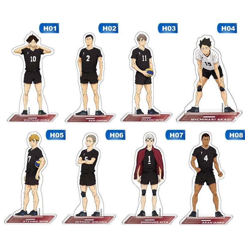 Anime Haikyuu acrylique support de bureau Figure Anime activités cadeau modèle plaque de Table décor figurines d'action jouets
