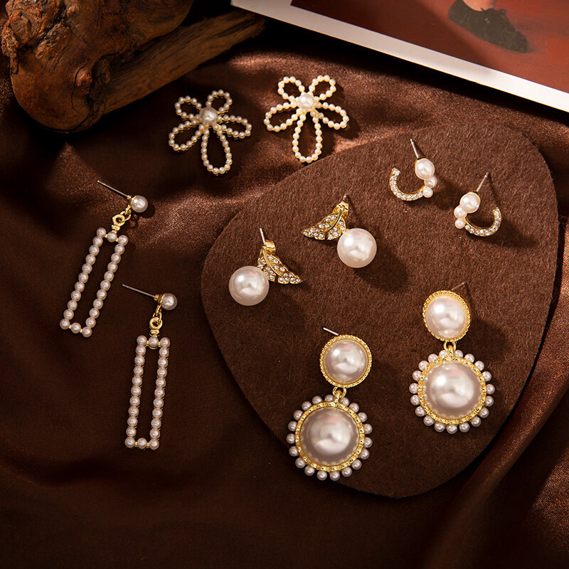韓国優雅な真珠のイヤリング女性の2020新人気オンラインレッドファッションセンスロング耳飾りスタッドピアス