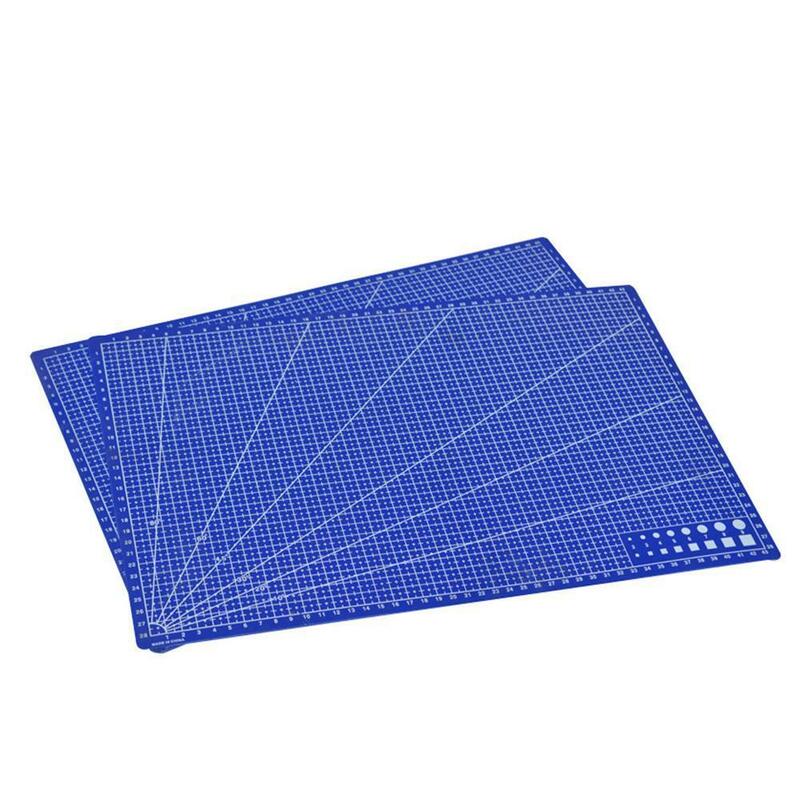 1 piezas A3 de cuadrícula rectangular líneas estera de corte herramienta fácil de oficina de plástico DIY suministros de uso de herramientas de medición a K7F1