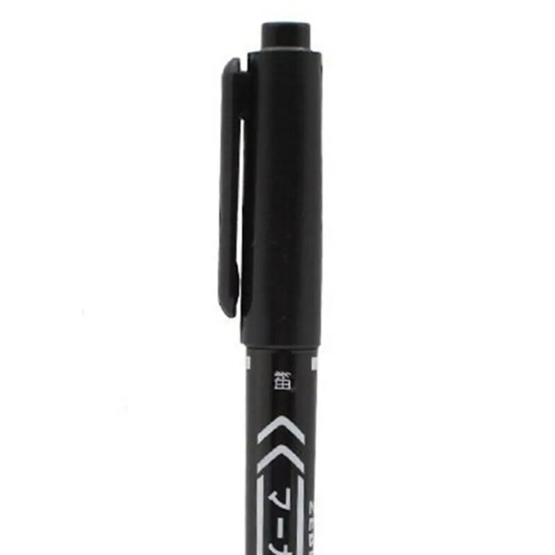 Rotulador de doble punta ultrafino negro, Bolígrafo de punta pequeña a base de agua para pluma de línea de gancho, papelería práctica