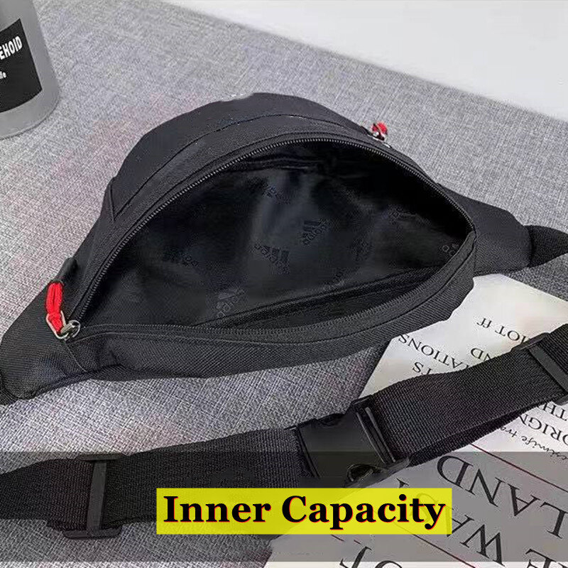 Hight Quality Chest Bags Thick Canvas Half Moon Chest Bag Fashion Brand AD Chest Bag With Smooth Zipper Open And Outer Pockets