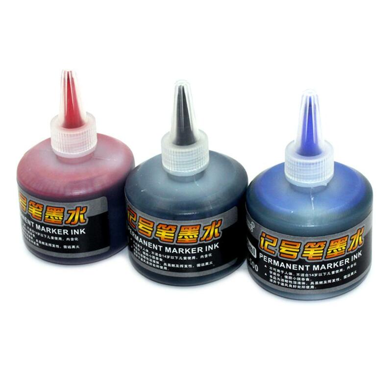 50ml Permanent Instantly Dry Graffiti Black Blue Red Refill Ink for Marker Pens