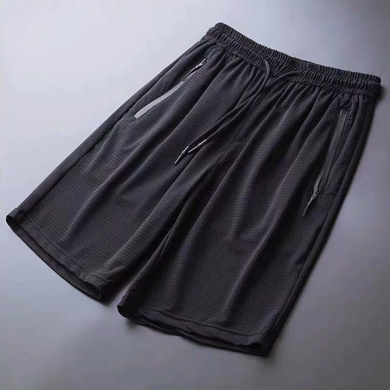 Hommes soie de glace pantalons décontractés Ultra-mince sport pantalon séchage rapide respirant Air conditionné pantalon grande taille pour l'été N