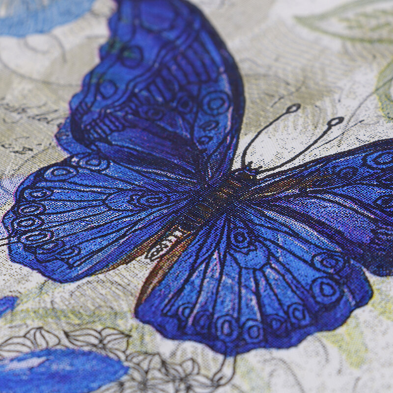 20 sztuk papier serwetkowy Decoupage Tissue fioletowy kwiaty motyl ślub urodziny dekoracyjne biodegradowalne