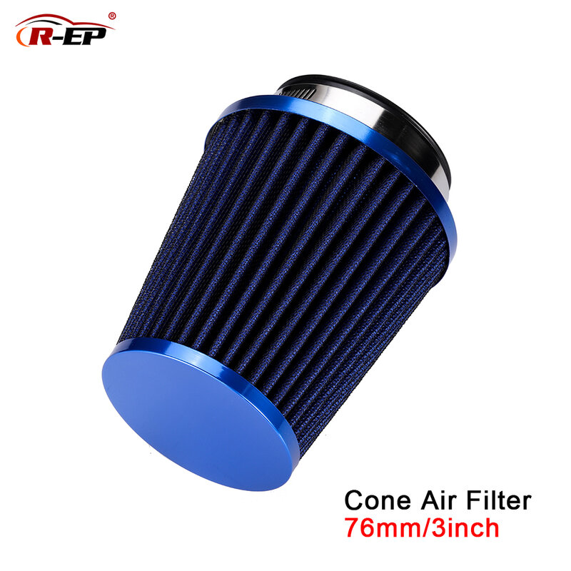 R-EP العالمي سيارة فلتر الهواء 3 بوصة مدخل هواء بارد شحان ل 76 مللي متر كمية خرطوم عدة filtro دي ar esportivo