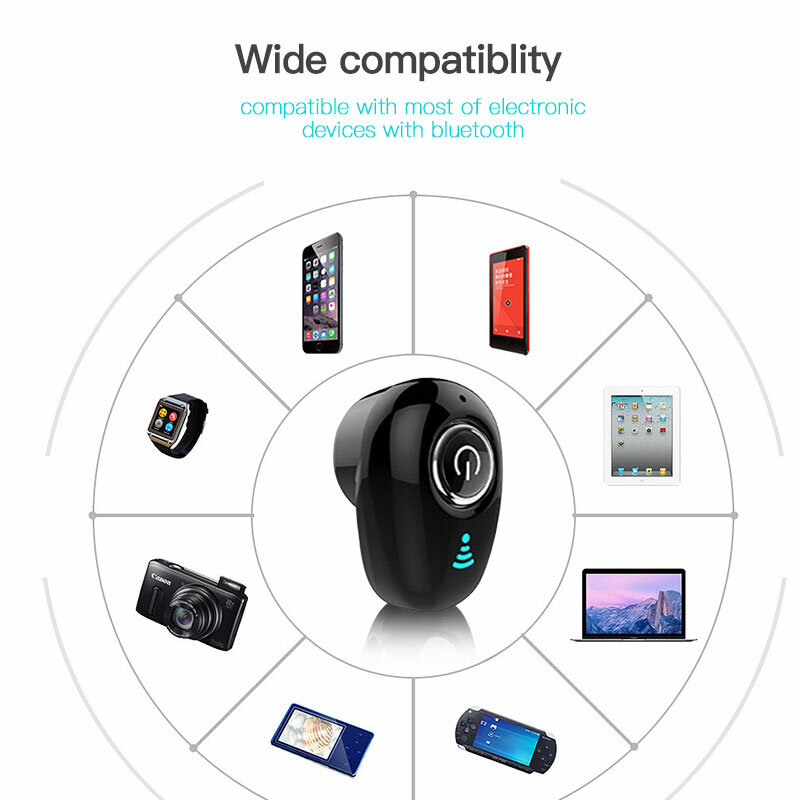 Mini écouteurs intra-auriculaires sans fil Bluetooth, oreillettes invisibles, mains libres, stéréo, avec micro, pour xiaomi Samsung huawei